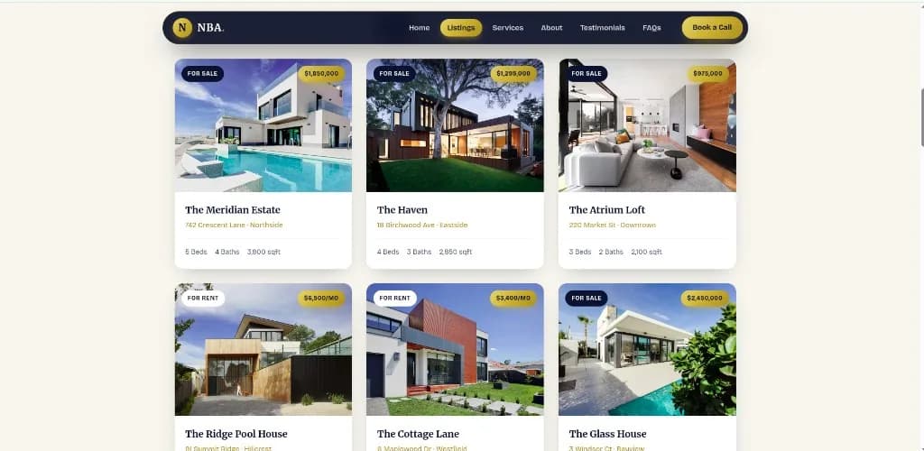NBA Real Estate — project preview